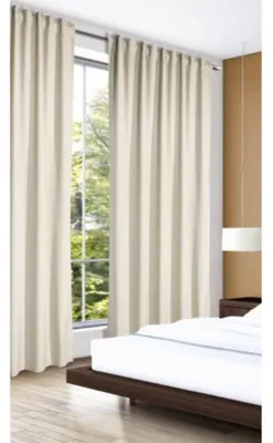 Produktbild von Fertigschal verdeckte Schlaufen uni von Albani: Größe (HxB): 245x140cm Farbe: Beige