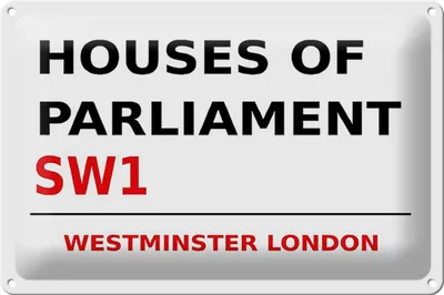 Produktbild von Blechschild London 30x20cm Houses of Parliament SW1
