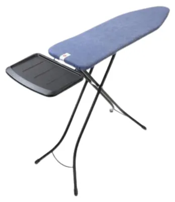 Produktbild von Brabantia Bügelbrett B, Ärmelbügelbrett, Baumwolle, Dampfbügeleisen, Schwarz, Blau, Einfarbig, Blau