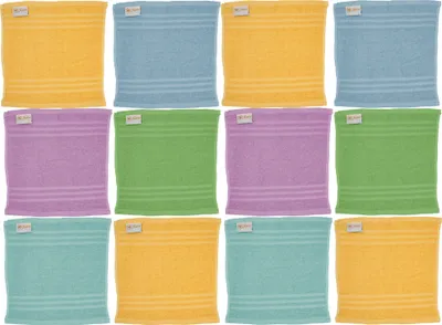Produktbild von 12x Seiftuch Handtuch Waschlappen Seiflappen Gästetuch Frottiertuch 30x30 cm