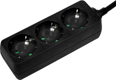 Immagine prodotto di Logilink LPS205B Logilink Steckdosenleiste 3-fach, 1,4m, schwarz m. Kinders.