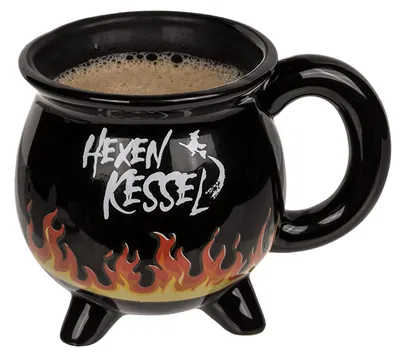 Produktbild von Tasse Becher Zauber Effekt Keramik Kaffeebecher Teetasse 400 ml Hexenkessel