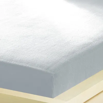 Produktbild von Bettwaren-Shop Feinbiber Spannbettlaken wasserdicht 90x190 - 100x200 cm hellgrau