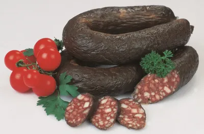 Produktbild von Food-United Geräucherte Blutwurst am Ring 350g
