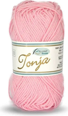 Produktbild von Rellana Tonja,Topflappengarn,Schulgarn,100% Baumwolle,50g/85m 310 Babyrosa