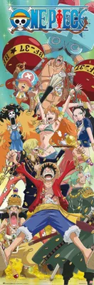Produktbild von One Piece All Characters Türposter (53 x158)