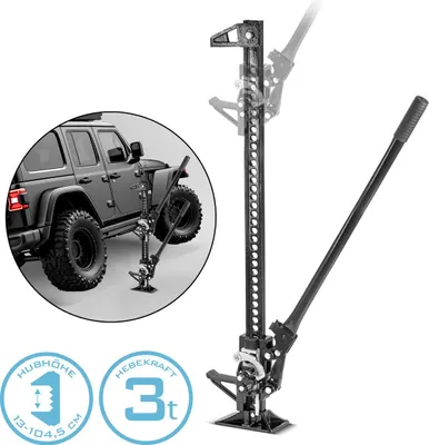 Produktbild von STAHLWERK Zahnstangenheber 48" 3t 104 cm Farm Jack Stockwinde Offroad Wagenheber
