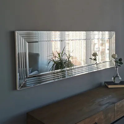 Produktbild von Skye Decor, A301Y- A301YNOS, stříbrná, nástěnné zrcadlo, 40x120x2,2 cm, 100% MDF