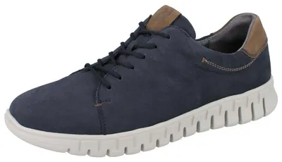 Produktbild von WALDLÄUFER H-Baldo Herren Schnürschuhe blau Nubukleder - Größe: UK 9,5