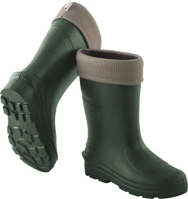 Produktbild von Damen Ultraleicht Gummistiefel Gefüttert Regenstiefel mit Einlage Regenschuhe Grün 38