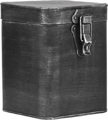 Produktbild von LABEL51 Aufbewahrungsbox 15x16x19 cm L Antik-Schwarz