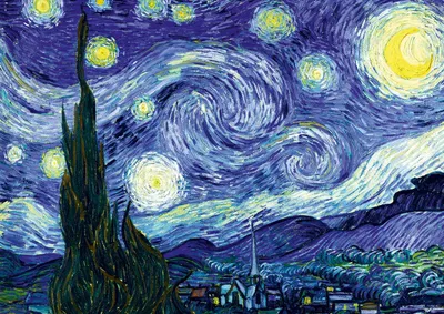 Zdjęcie produktu dla Puzzle Bluebird Puzzle Vincent Van Gogh Gwiaździsta noc 1000 Teile