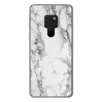 Produktbild von MuchoWow® Handyhülle Schutzhülle Hülle für Huawei P40 Lite Marmor - Stein - Weiß - Grau - Schwarz - Marmoroptik Silikon Softcase Handy Hülle - Handy