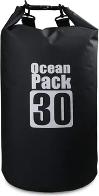Produktbild von Ocean Pack Dry Bag 30L Waterproof trockener Beutel/Sack wasserdichte Tasche mit Langem Bügel für Kayaking Boots-Ausflug Kanu Fischen Rafting Schwimmen