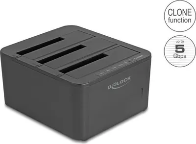 Obrázok produktu pre DeLOCK 64332, HDD, SSD, Serial ATA III, 2.5,3.5", USB 3.2 Gen 1 (3.1 Gen 1) Type-B, Čierna, Plast
