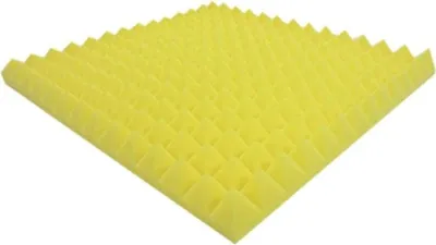 Obrázok produktu pre Dibapur Pyramid Colour Foam (Yellow) cca 49x49x5cm) Akustická pena Zvuková izolácia