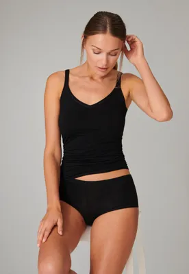 Produktbild von Schiesser Damen Spaghettitop Gr. XL  schwarz