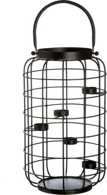 Immagine prodotto di GILDE Teelichtleuchter, "Tower", Metall, schwarz, , H. 41 cm, D. 24 cm 69450