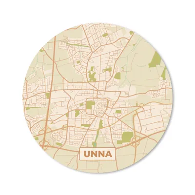 Produktbild von MuchoWow® Mauspad Mousepad Unna - Vintage - Karte - Stadtplan - Grundriss 20x20 cm - Mousepads - Maus Mat - Pad - Mausunterlage - Schreibtischmatte