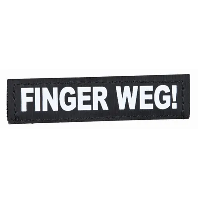 Produktbild von Julius-K9 Klettsticker Finger Weg! Größe XS