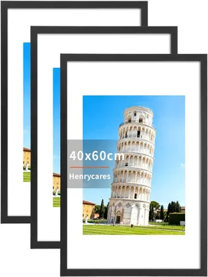 Produktbild von Bilderrahmen 40x60 cm, 3er-Set, schwarz, für Poster