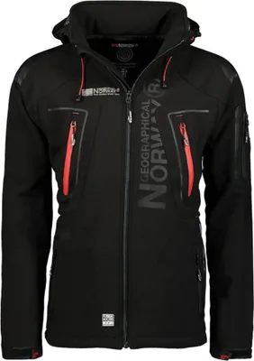Zdjęcie produktu dla Geographical Norway Kurtki Softshell Techno, WU4546HGNBLACK, Rozmiar: 188