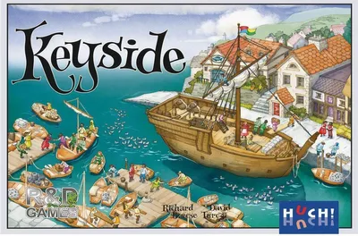 Produktbild von HUCH! Brettspiel Keyside Strategie und Würfel für 1-4 Spieler