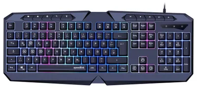 Produktbild von Speedlink Gaming Tastatur LUDICIUM. RGB Rainbow. schwarz retail