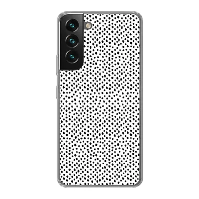 Produktbild von MuchoWow® Handyhülle Schutzhülle Hülle für Samsung Galaxy S22 Polka dots - Schwarz - Weiß Silikon Softcase Handy Hülle - Mobiltelefonhülle