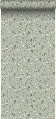 Obrázek produktu pro ESTAhome Rohožka Blumen Graugrün - 139287 - 50 cm x 9 m