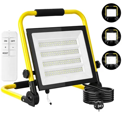 LED-Baustrahler 200 W, 6500 K, kaltweiß, wasserdicht