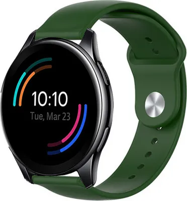 Produktbild von Strap-it OnePlus Watch Sportarmband (Dunkelgrün)