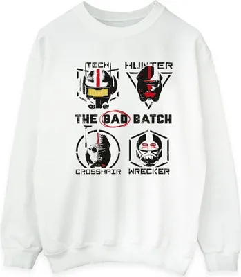 Obrázek produktu pro Star Wars: Bad Batch - mikina "Clone Force 99" pro muže BI43920 (L) (bílá)