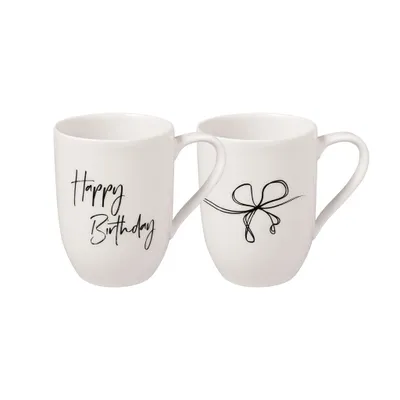 Zdjęcie produktu dla Villeroy & Boch kubek z uchwytem "Happy Birthday" zestaw 2 szt.