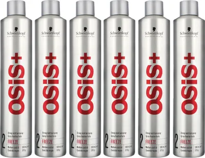 Produktbild von Schwarzkopf Osis Freeze Strong Hold Hairspray 6x500ml