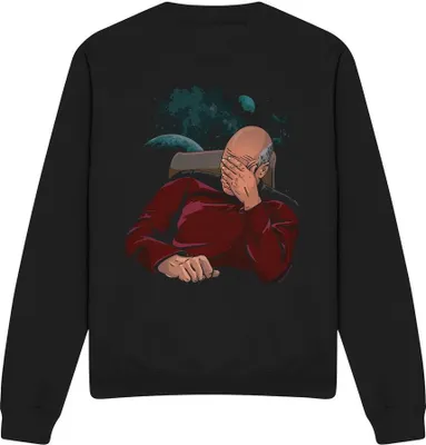 Obrázek produktu pro Star Trek - Mikina "Facepalm" pro muže/dámy Uni TV11501 (M) (Black)