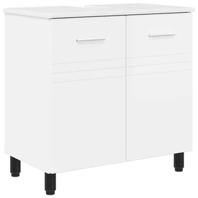 Immagine prodotto di Mobiletto da bagno Bianco Lucido 60 x 35 x 60 cm