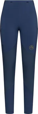 Dunkelblaue Leggings "Camino Tight Pants" von La Sportiva; geeignet für Damen.