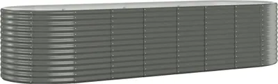 Produktbild von vidaXL Hochbeet Verzinkter Stahl 322x100x68 cm Grau