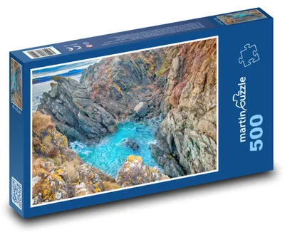 Produktbild von Puzzle 500 Felsenklippe am Meer - martinpuzzle