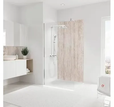 Produktbild von SCHULTE Duschrückwand DecoDesign Stein Travertin-Beige 210 x 100 mm D1901021 556
