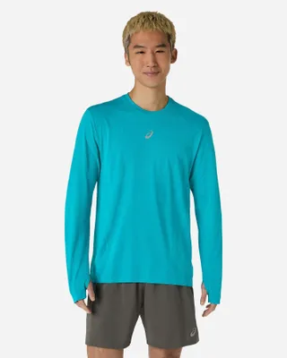 Image de Haut Asics Road Seamless Ls - energy aqua, taille : S