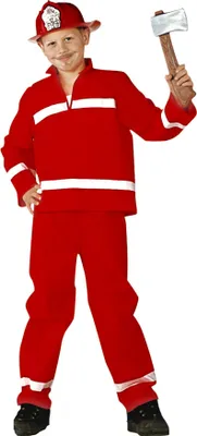 Produktbild von Roter Feuerwehrmann Kindergröße: 128