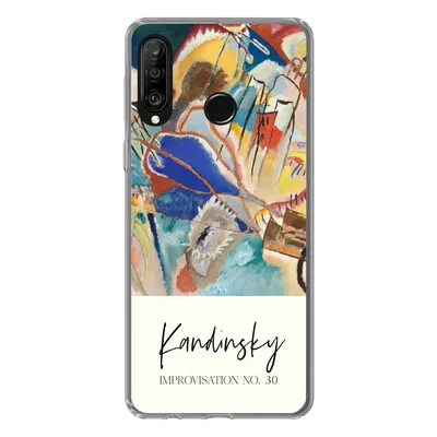 Produktbild von MuchoWow® Handyhülle Schutzhülle Hülle für Huawei P30 Lite Improvisation Nr. 30 - Wassily Kandinsky - Kunst Silikon Softcase Handy Hülle - Handyhülle