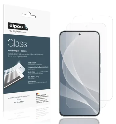 Image de 2x Protection ecrán pour Poco X8 Pro Max mat Verre souple Film Protecteur 9H dipos