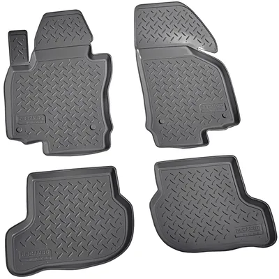 Produktbild von 3D Gummi Fussmatten für SKODA Octavia II | BJ 2004 - 2013 | mit Rand