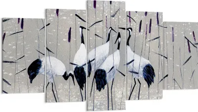 Produktbild von Bild auf Leinwand - Leinwandbild - Vogel Natur Wasser - 160x85cm - Wand Bild - Wanddeko - Leinwanddruck - Bilder - Kunstdruck - Wanddekoration - Leinwand bilder - Wandkunst - EA160x85-3687