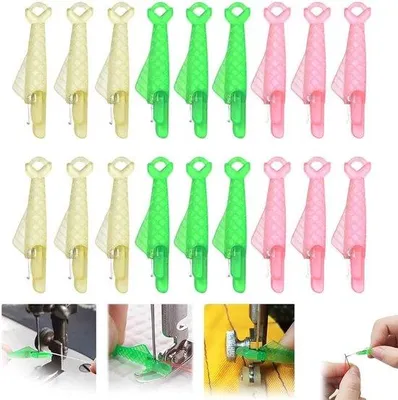 Productafbeelding van Naaldraderset - 18 stuks - Draaddoorsteekder - Draaddoorhaler - Hulpmiddel om draad door naalden te halen - Handnaaimateriaal - Geschikt voor handnaaien, knopen en quilten