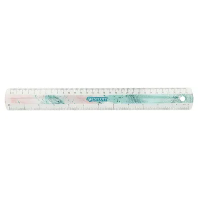 Zdjęcie produktu dla WESTCOTT E-13300 ROSE Lineal Trendsetter 30,0 cm, türkis