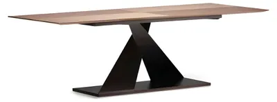 Obrázok produktu pre Elegantný drevený jedálenský stôl v teplej hnedej farbe pre modernú domácnosť